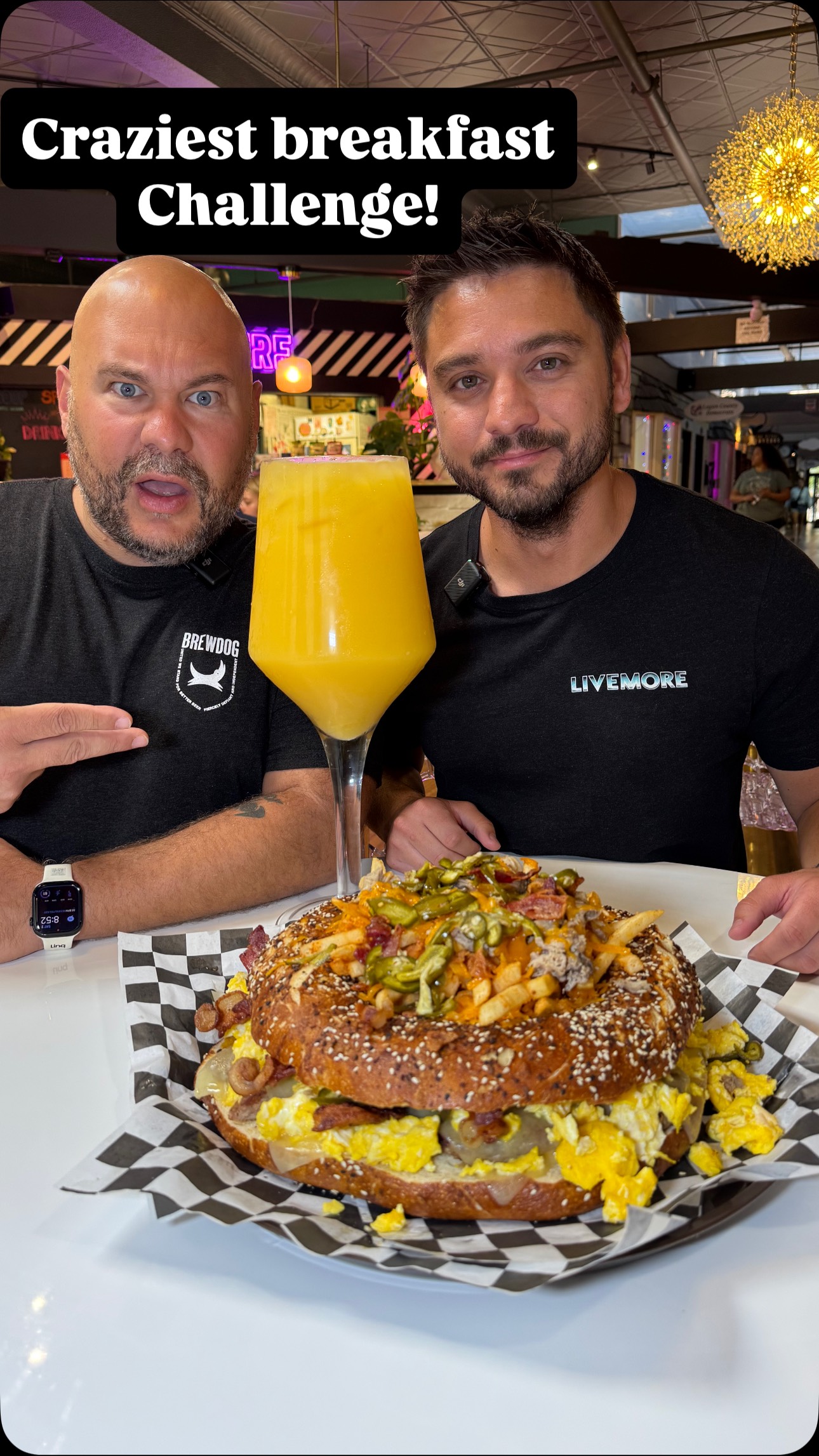 The craziest breakfast challenge I’ve ever seen! Me and ...