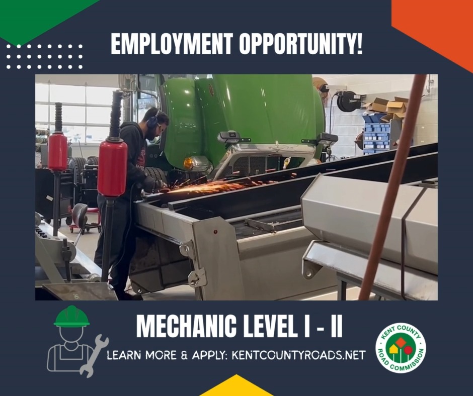 We’re hiring! The Kent County Road Commission is looking for a skilled ...
