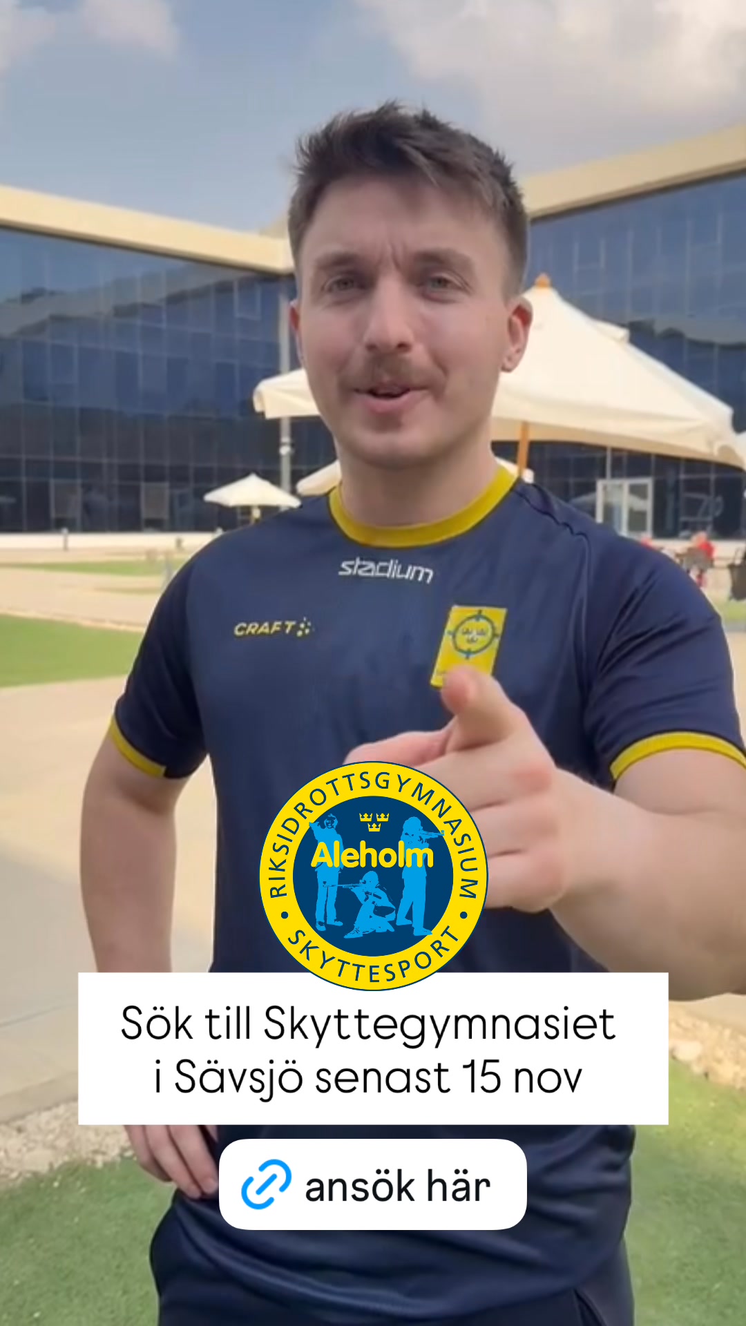 Nu på lördag 15 nov är sista ansökningsdag till Skyttegym Sävsjö. Satsa ...