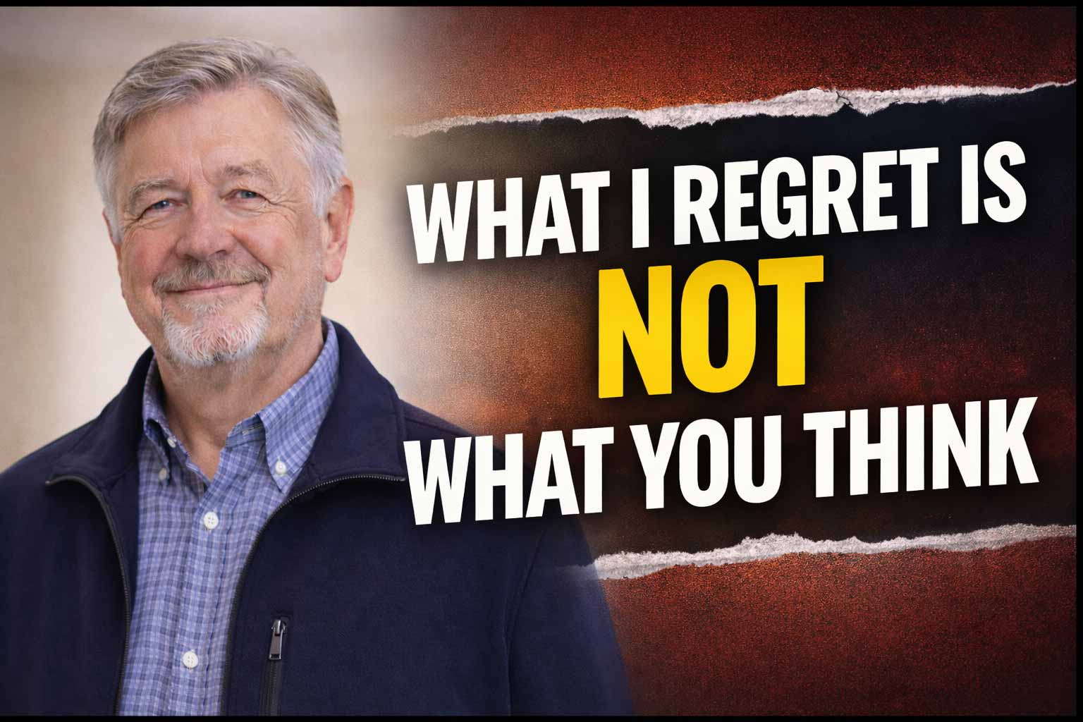 What I regret is not what you think. It wasn’t one decision or one ...