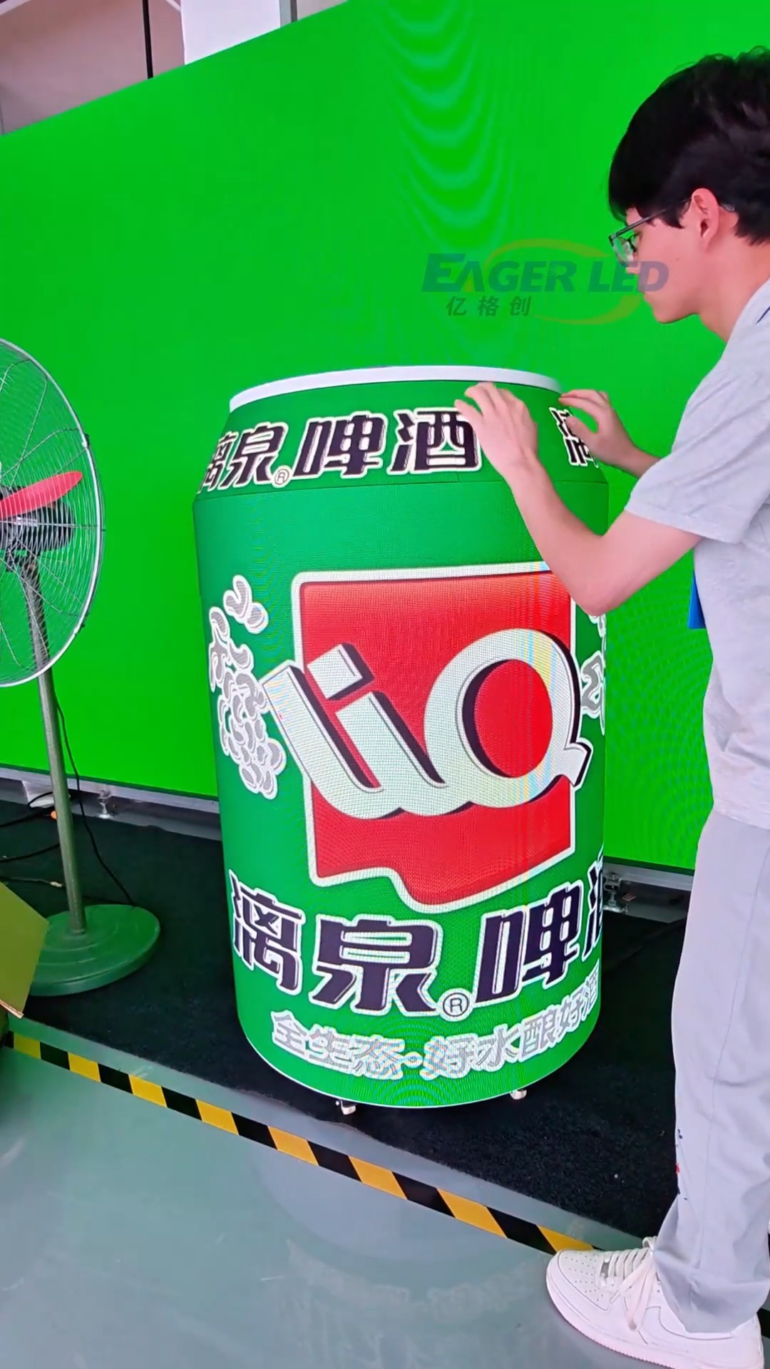 Fixing my Coke Can LED!! With the help of strong magnets, the flexible ...