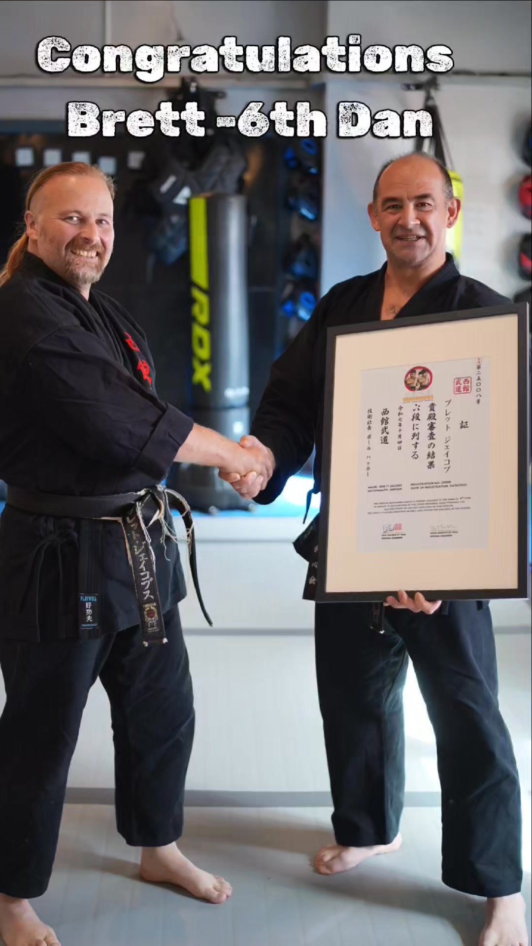 Congratulations Brett on achieving 6th Dan! And huge congrats to ...
