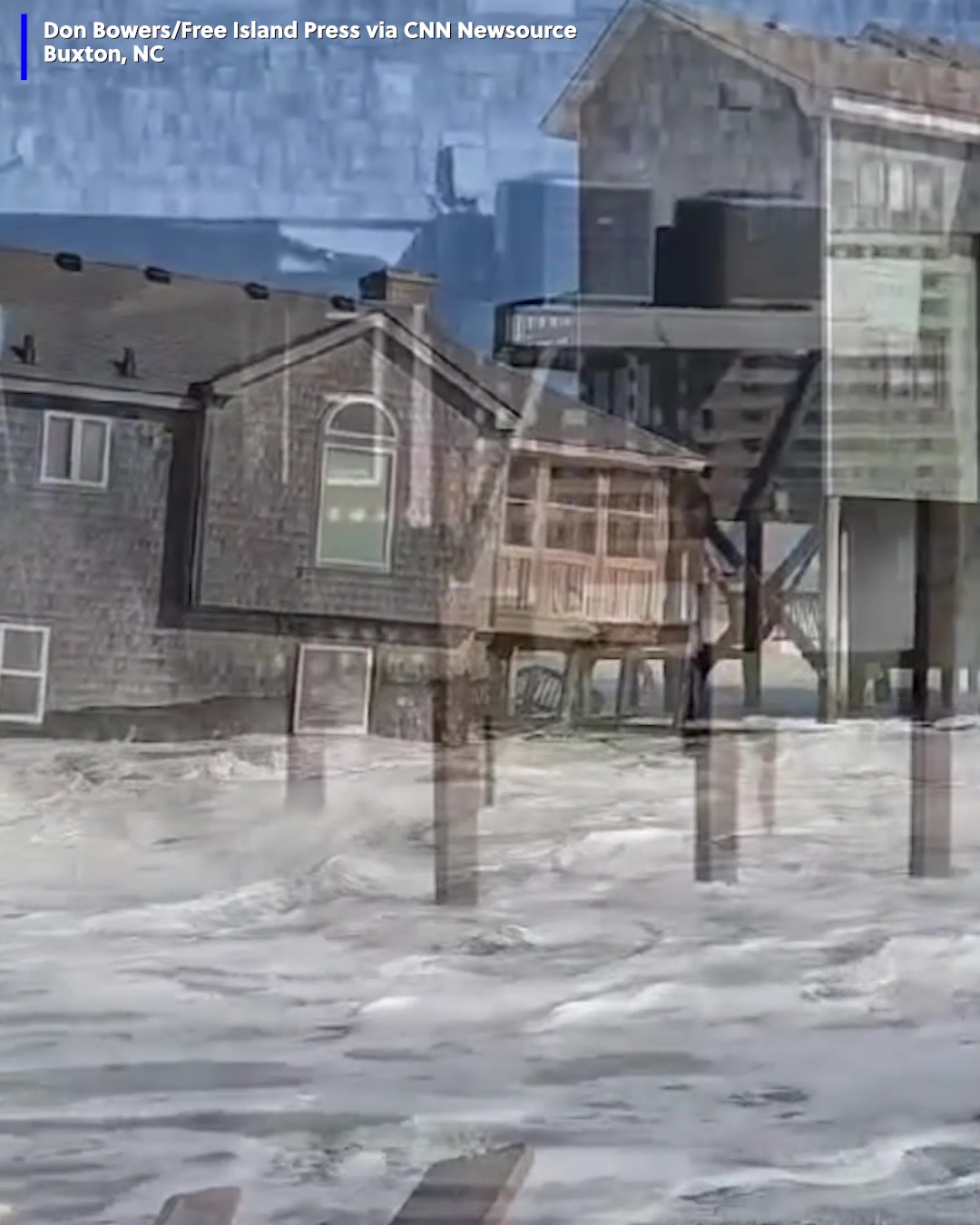 Video shows the moment another house in North Carolina's Outer Banks ...