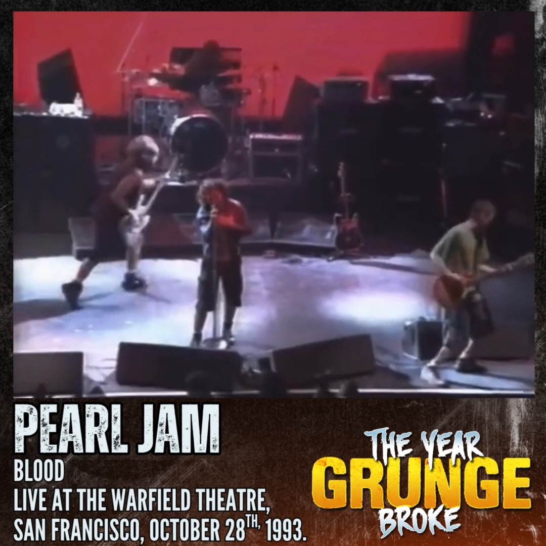 PEARL JAM - Blood - Live at the Warfield Theatre, San Francisco