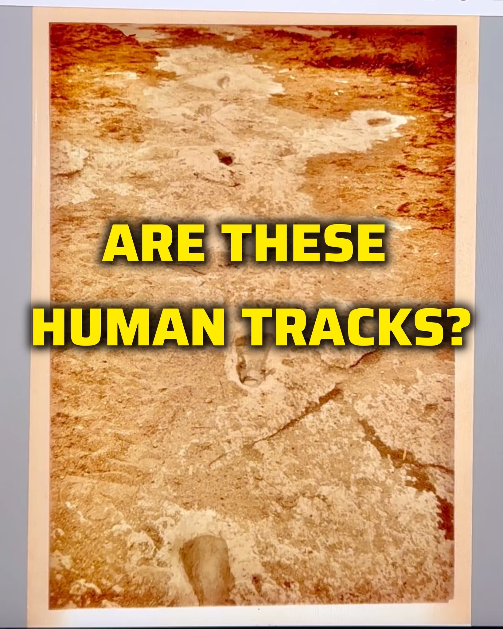 In Glen Rose, Texas there were and are foot prints that appear when the ...