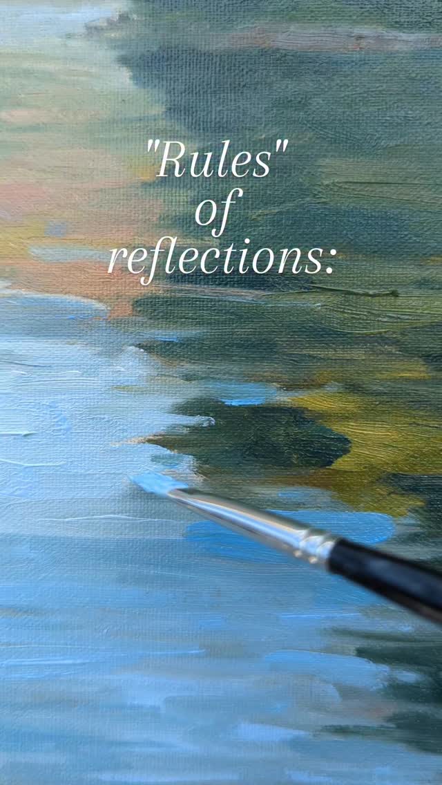 Reflections of dark objects, like trees in shadows, will have slightly ...