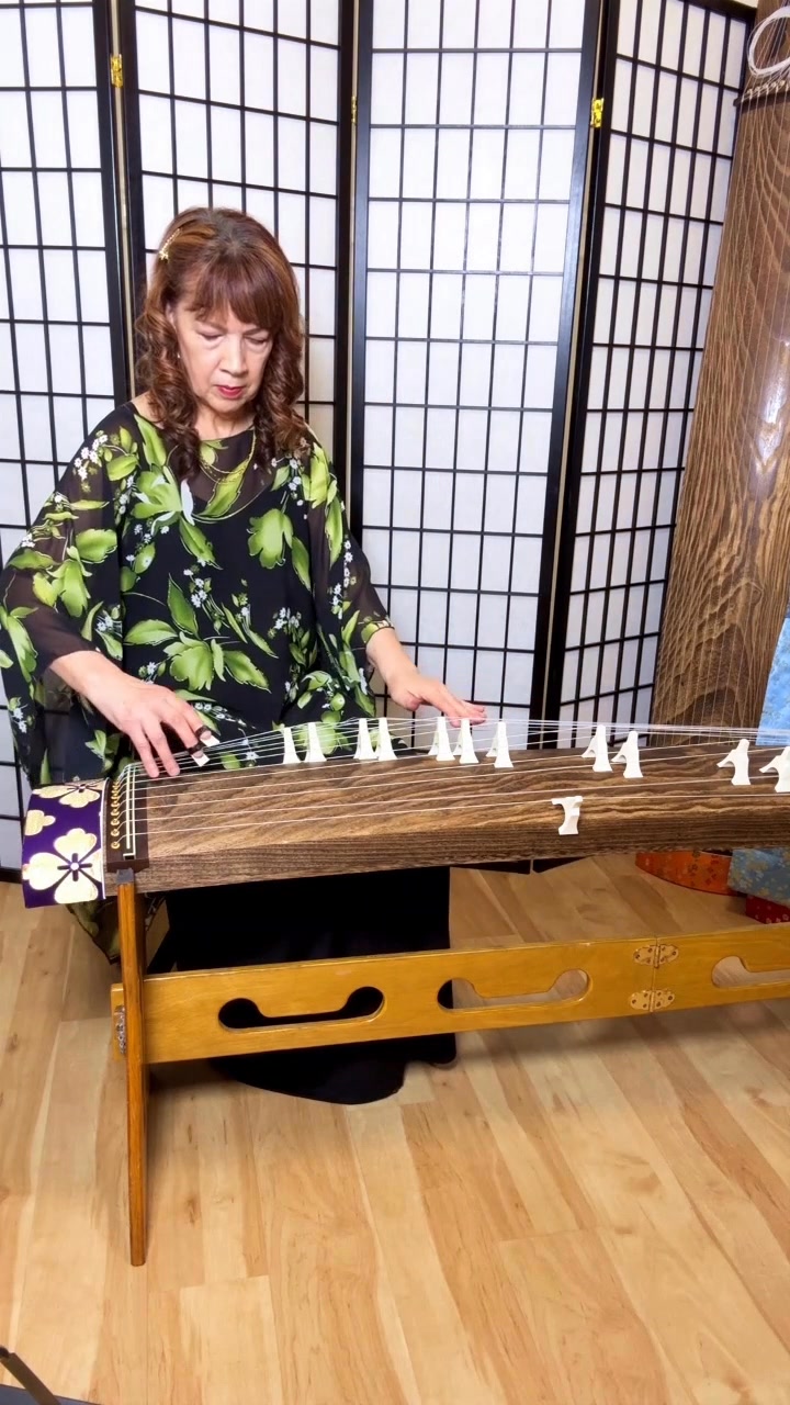 13 String Japanese Instrument is Beautiful! The Koto played by