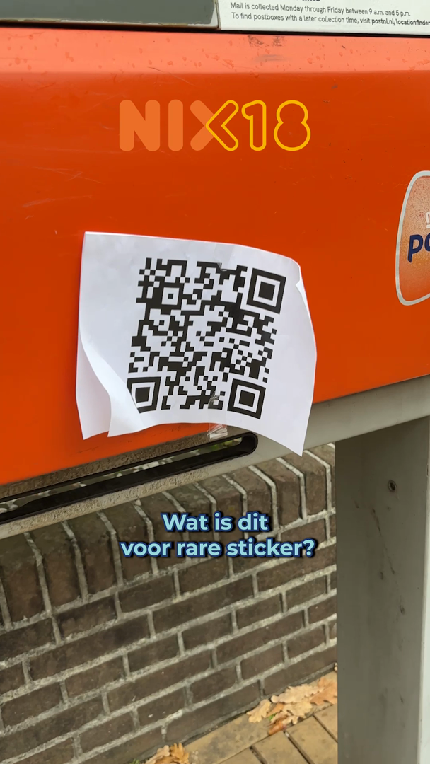 Ik kwam er dus achter dat als je deze QR code scant dat je dus prijzen ...