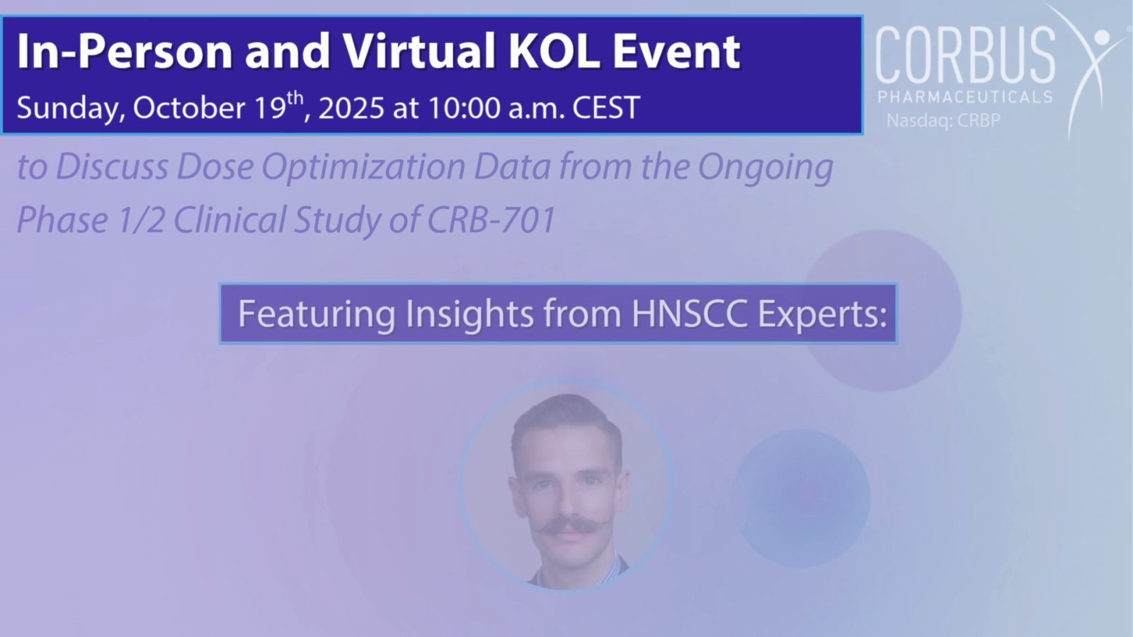Join us on Sunday, October 19th for a KOL event discussing optimization ...