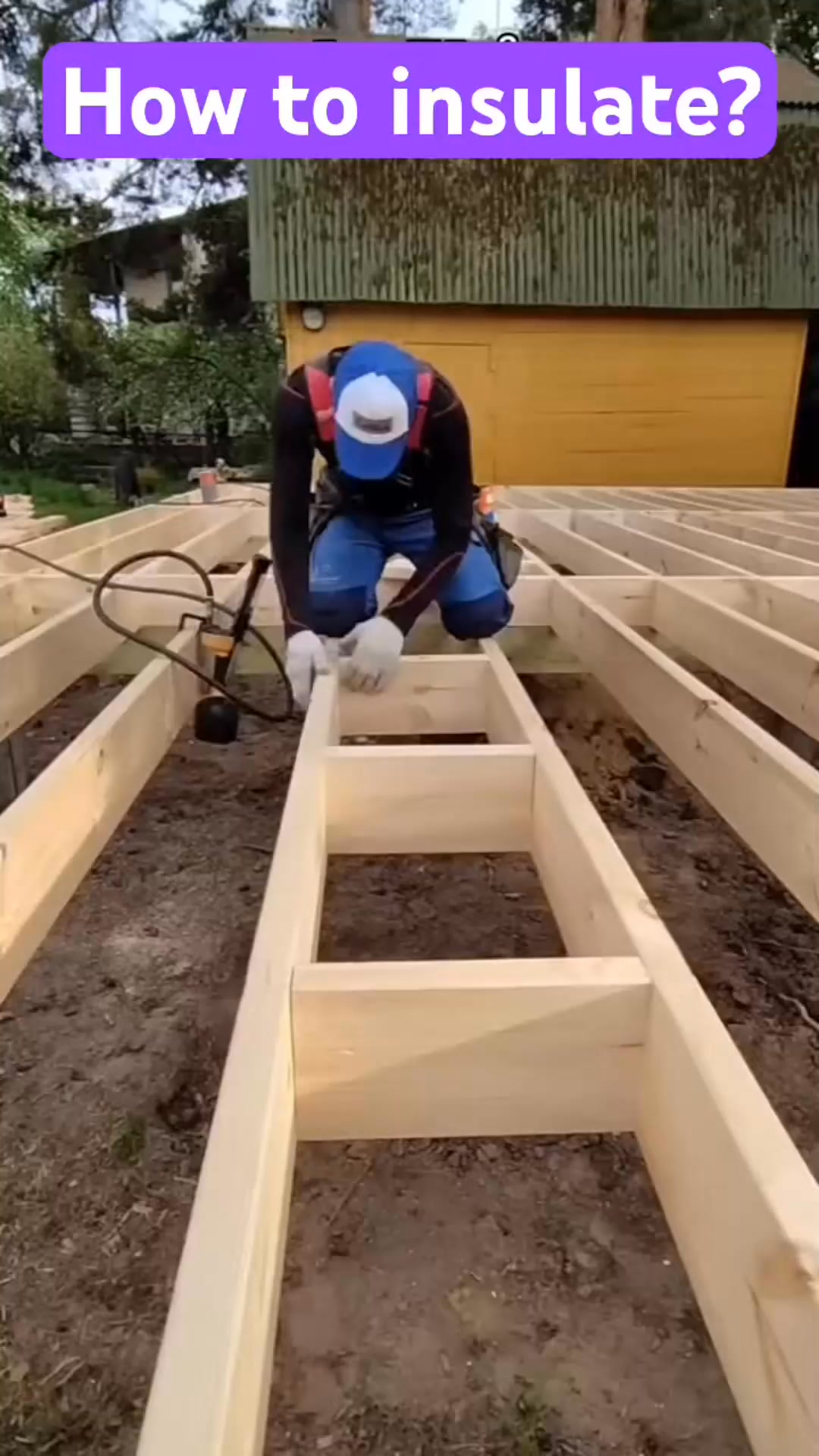 How to insulate the floor of a frame house after its installation？ We ...