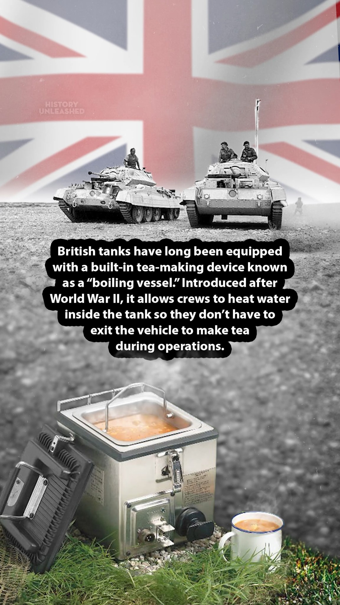 British Tea Inside the Tank | History Unleashed | Facebook
