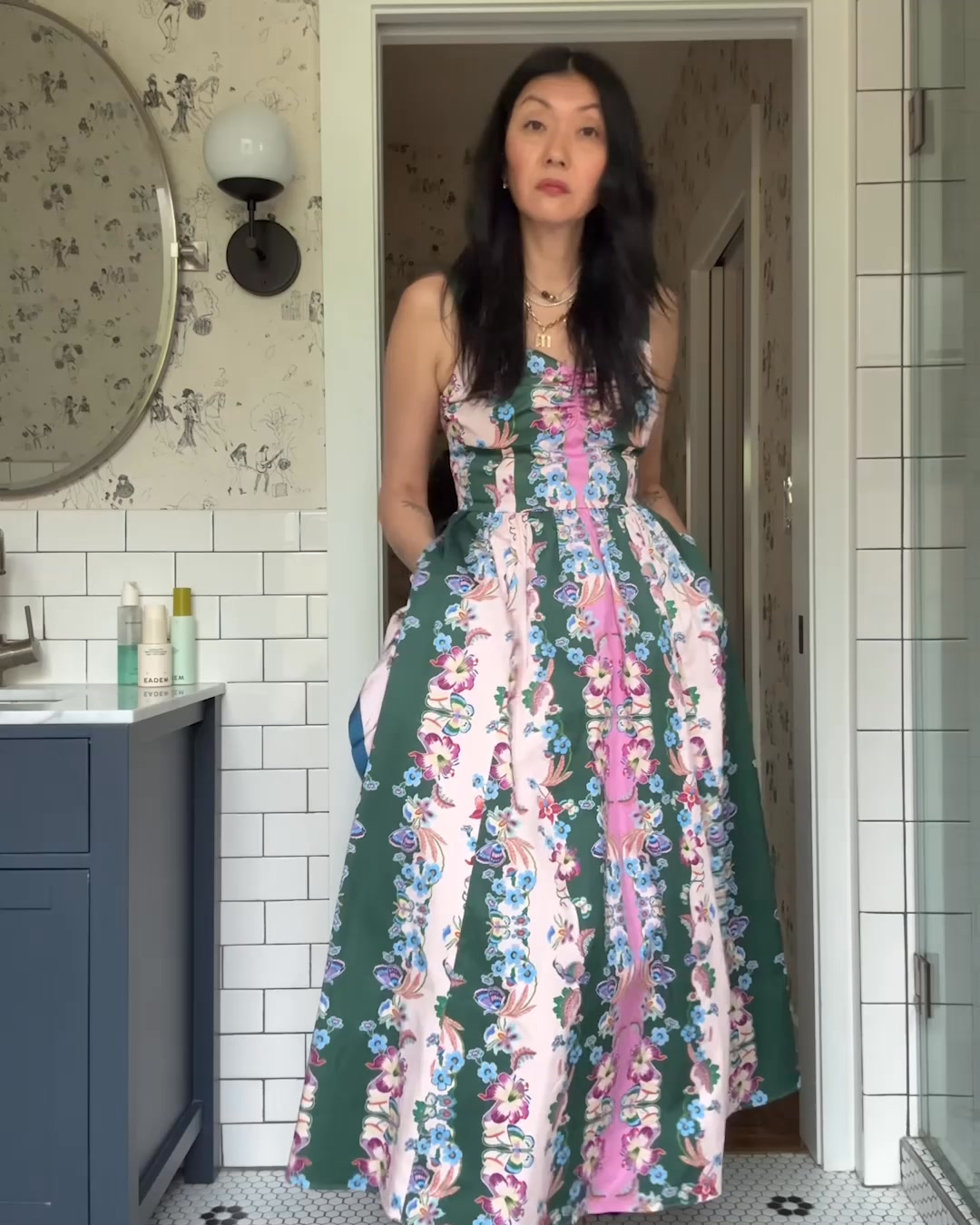 boden graduation dress Hand-painted botanical motifs on beautiful dresses, created exclusively for by artist Sarah Gordon, and worn for special occasions by @sparkandpepper. | Boden Greys