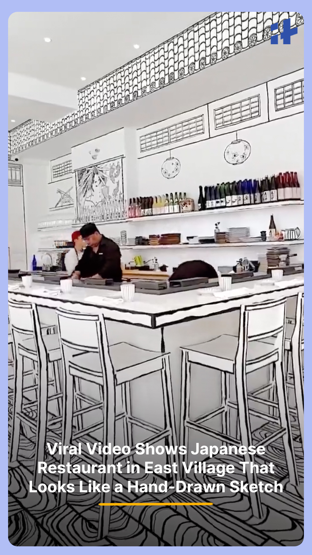 A Japanese restaurant in New York's East Village is going viral