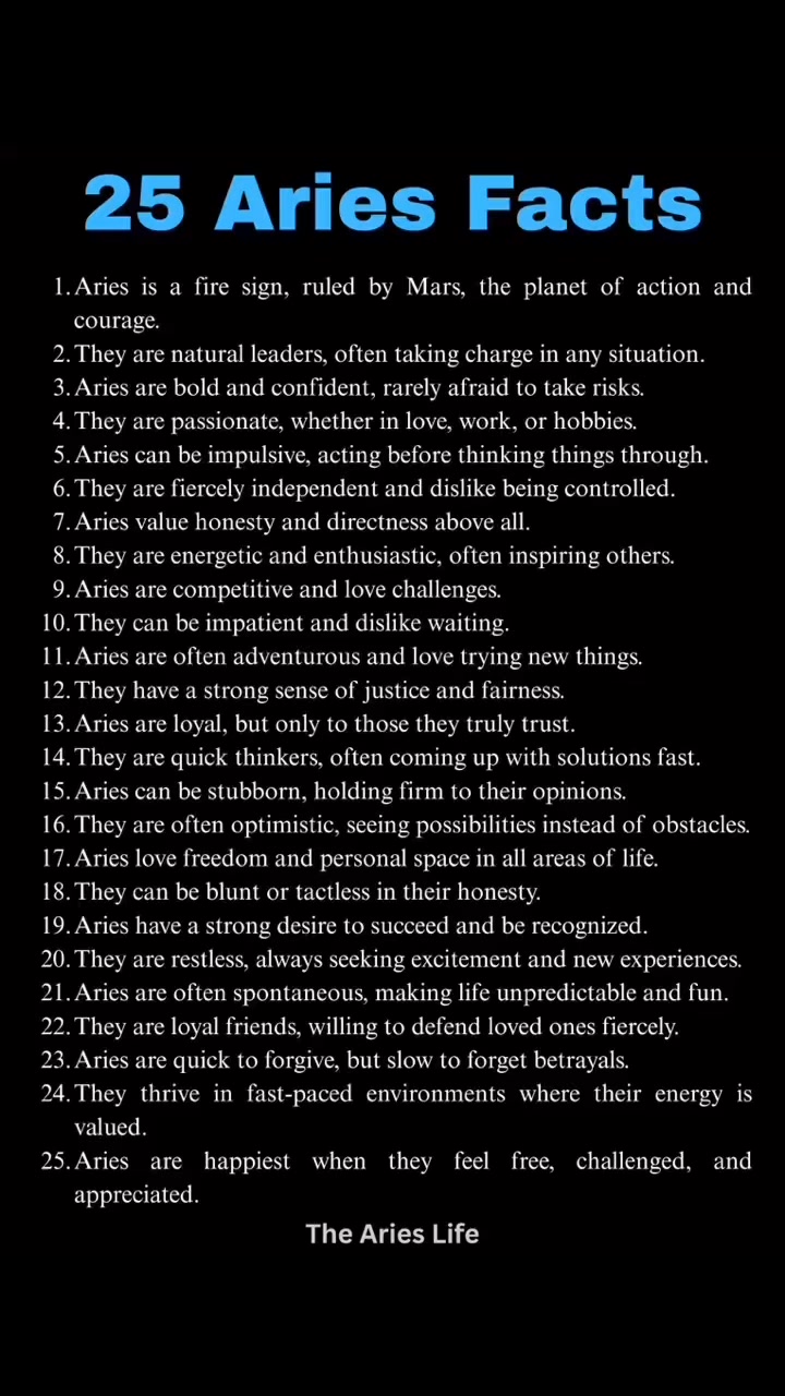 Aries ♈️ | The Aries Life | Facebook