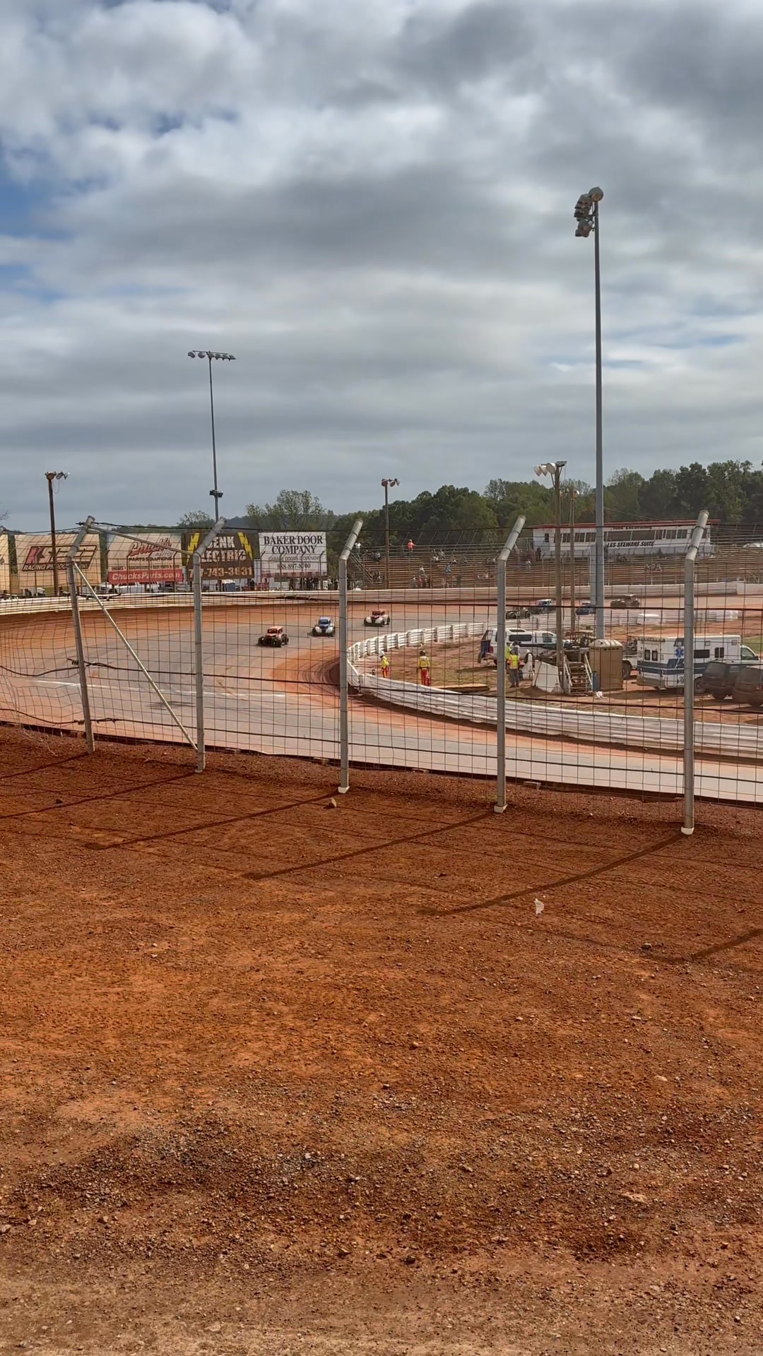 East Coast Legend Series Heat races, POV from the turn 4 pit viewing ...