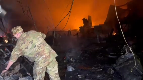 Firefighters and residents joined forces to battle a fire that swept ...