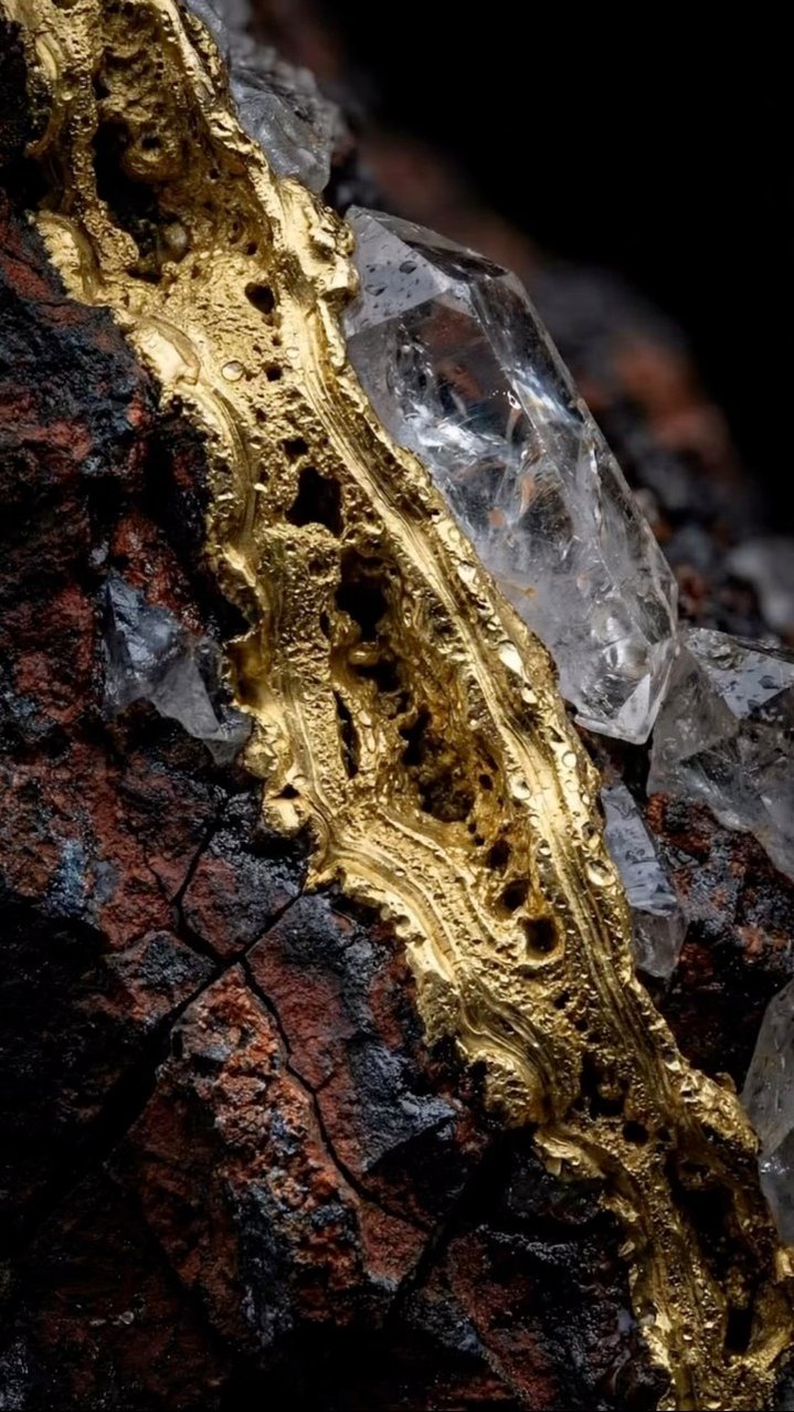 The satisfying ASMR process of finding pure gold from quartz rocks 😲 # ...