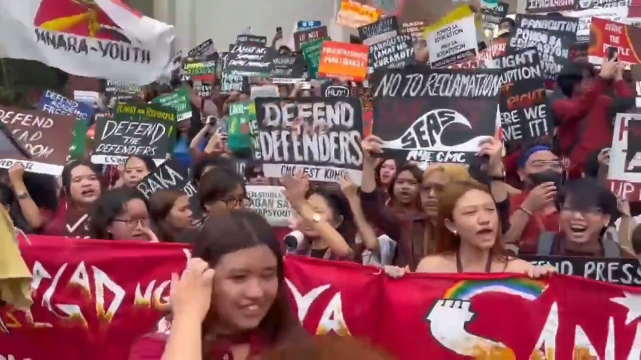WATCH: UP Diliman students staged a walkout Friday afternoon to protest ...
