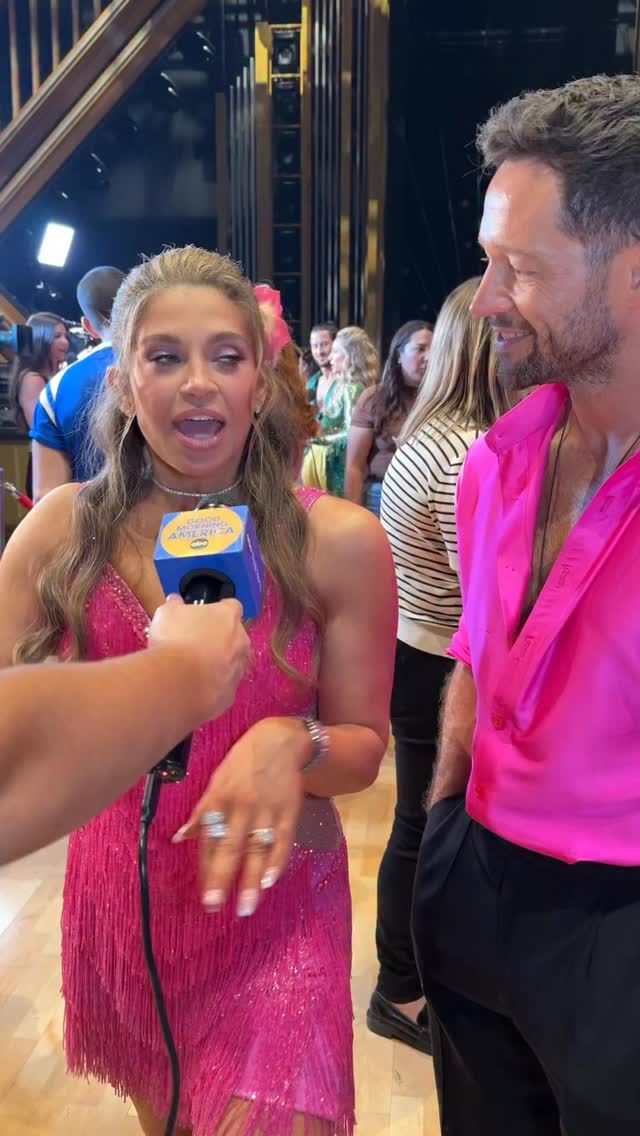 @daniellefishel on nailing her cartwheel!🤸‍♂️🪩 @dancingwiththestars ...