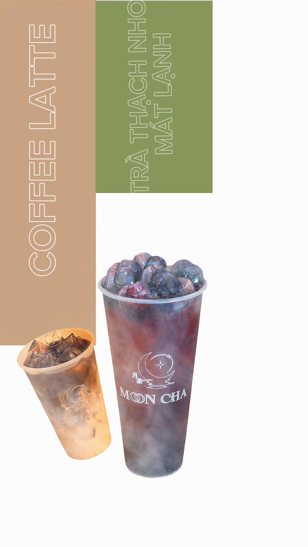 Quán đề cử hôm nay gọi tên Moon Cha 🌙 Cofffee Latte – Trà Thạch Nho Mát ...