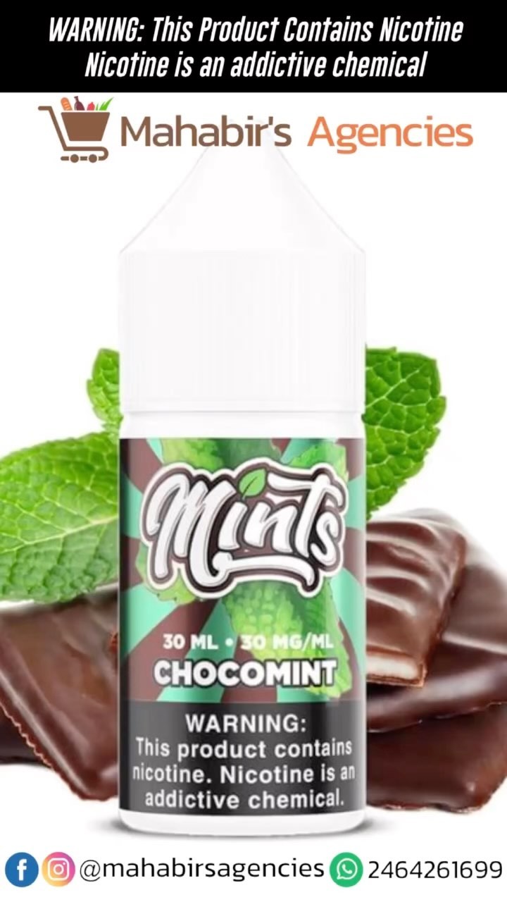 chocomint vape juice Mints ejuices now available in 3mg and salts 30mg 50mg. Choco mint. Sparemint. Peppermint. Wintergreen | Mahabir's Agencies Colors:Onyx Black Category_Default Category/Vape Kits/Starter Kits & Mods New Maryland law is