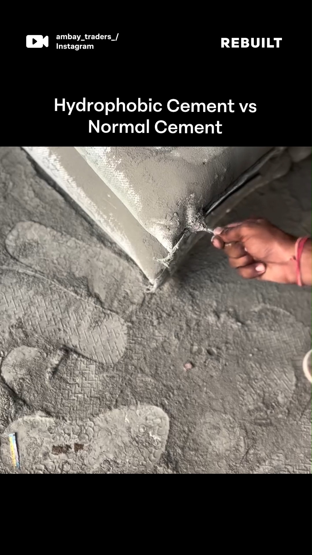 Normal Cement builds. Hydrophobic Cement protects. 💧 | ReBuilt | Facebook