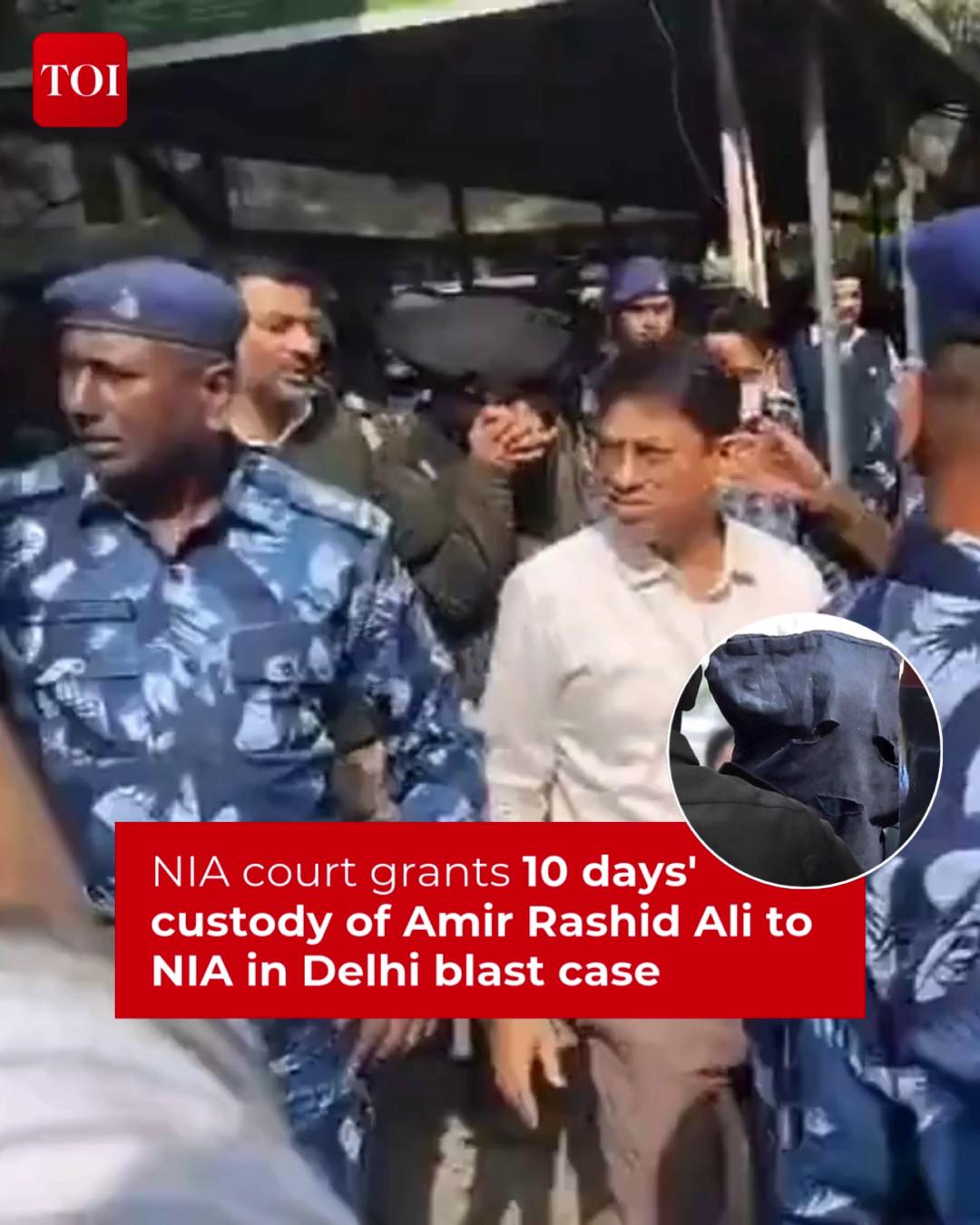 #DelhiBlast | Accused Amir Rashid Ali, arrested in the #Delhi terror ...