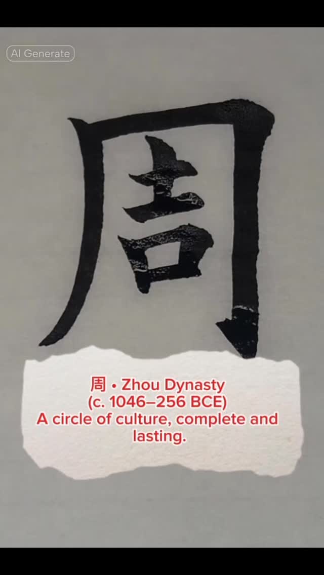 周 • Zhou Dynasty (c. 1046–256 BCE) A circle of culture, complete and ...