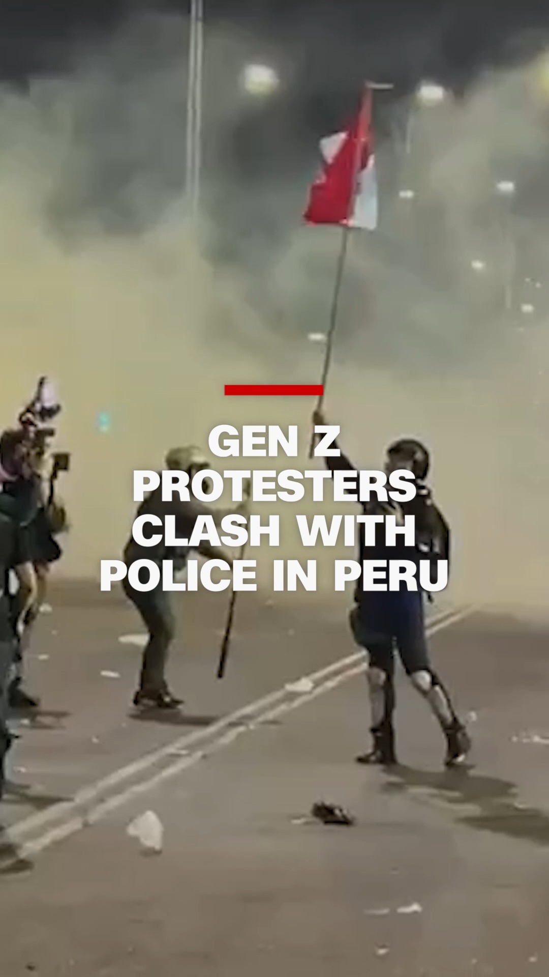Young people took to the streets in Peru on Saturday in another round ...