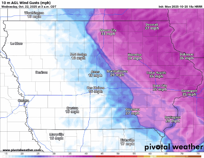 Strong northwest winds are expected to sweep across the state tomorrow ...
