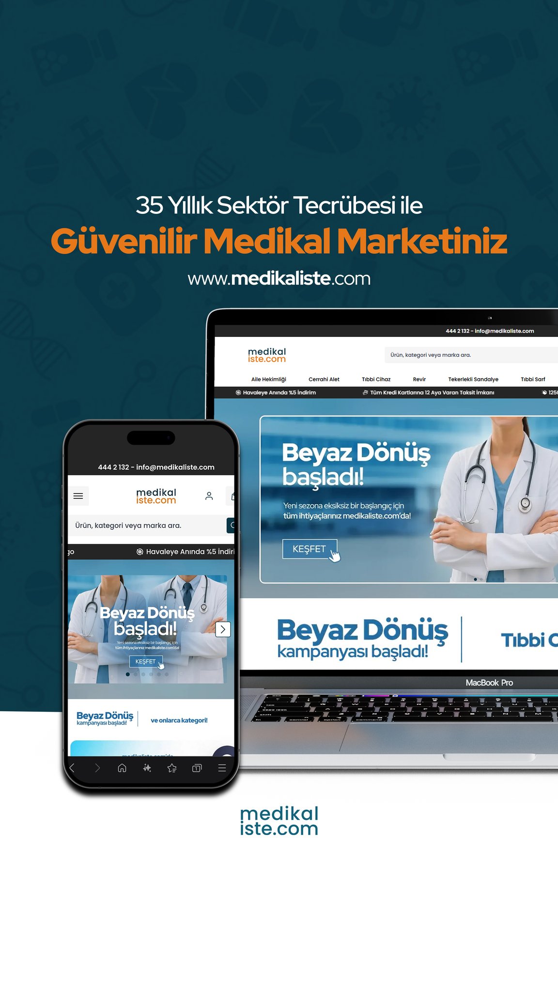 35 Yıllık Medikal Sektör Tecrübesi ile Güvenilir Medikal Marketiniz  M