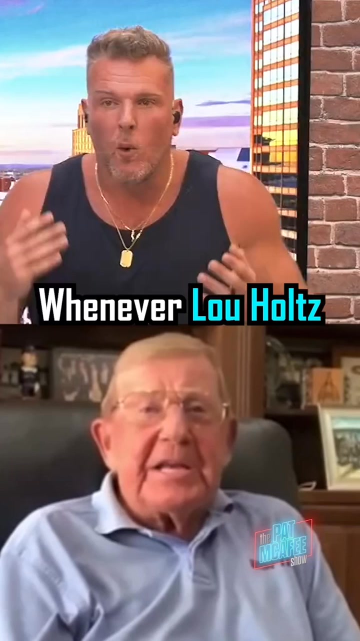 Coach Lou Holtz is the ABSOLUTE BEST… He hopped right back into his c ...