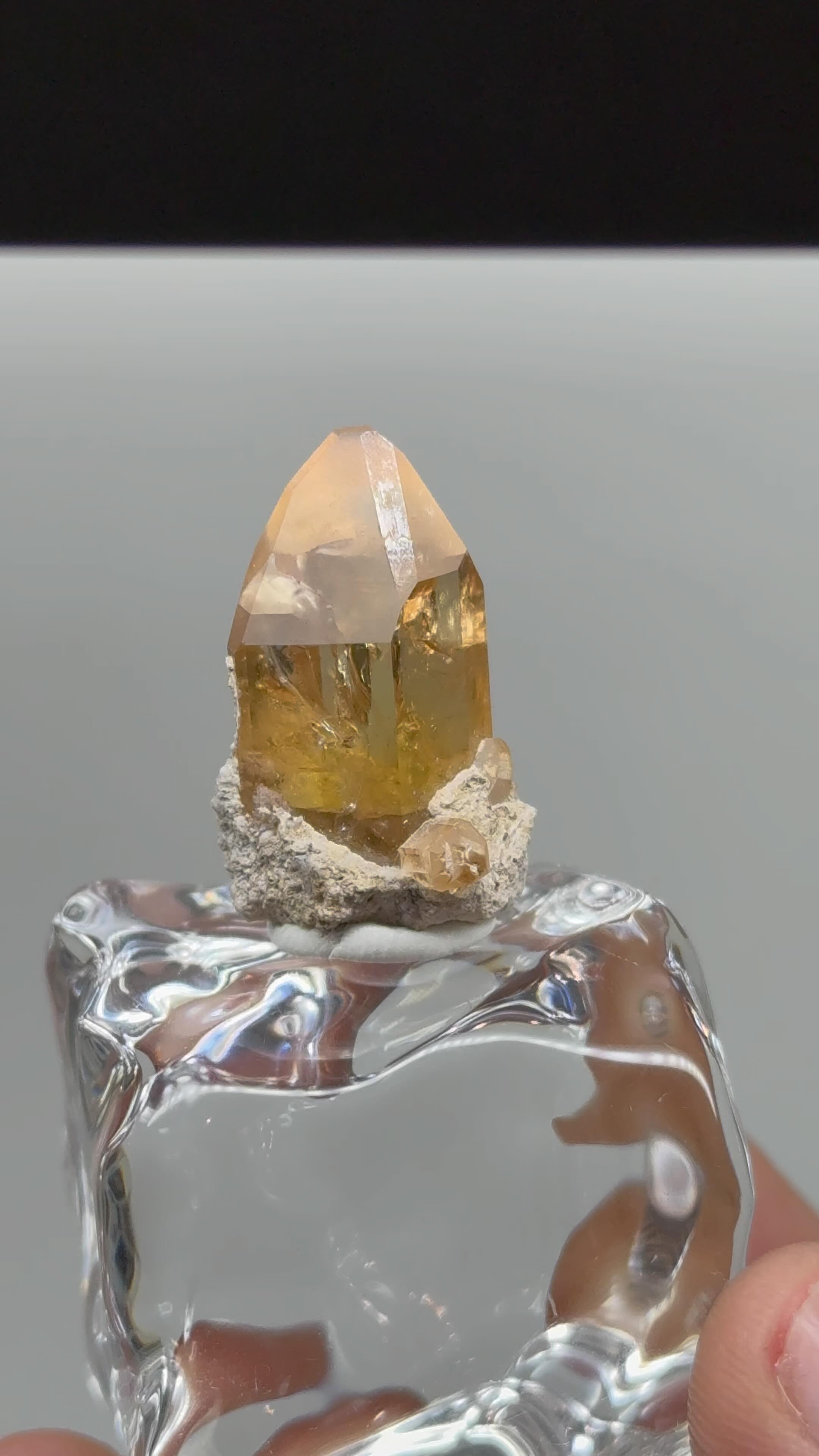 I love rhyolitic Topaz crystals! This stunning all natural example from ...