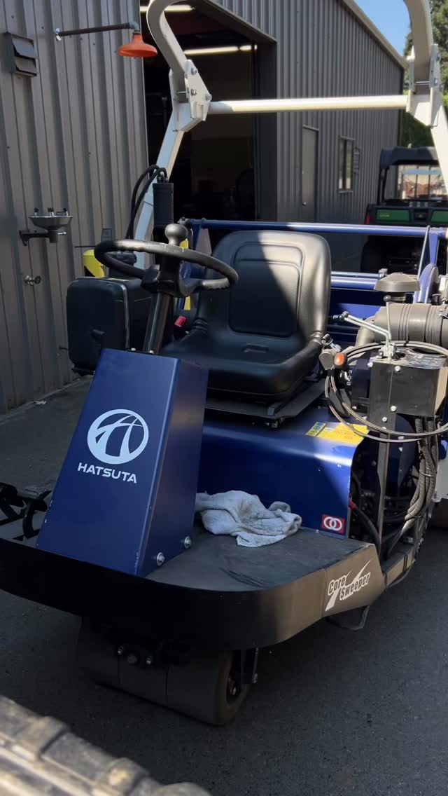 Does your course own a core sweeper? 🌱🧹 | Turf Fiends | Facebook