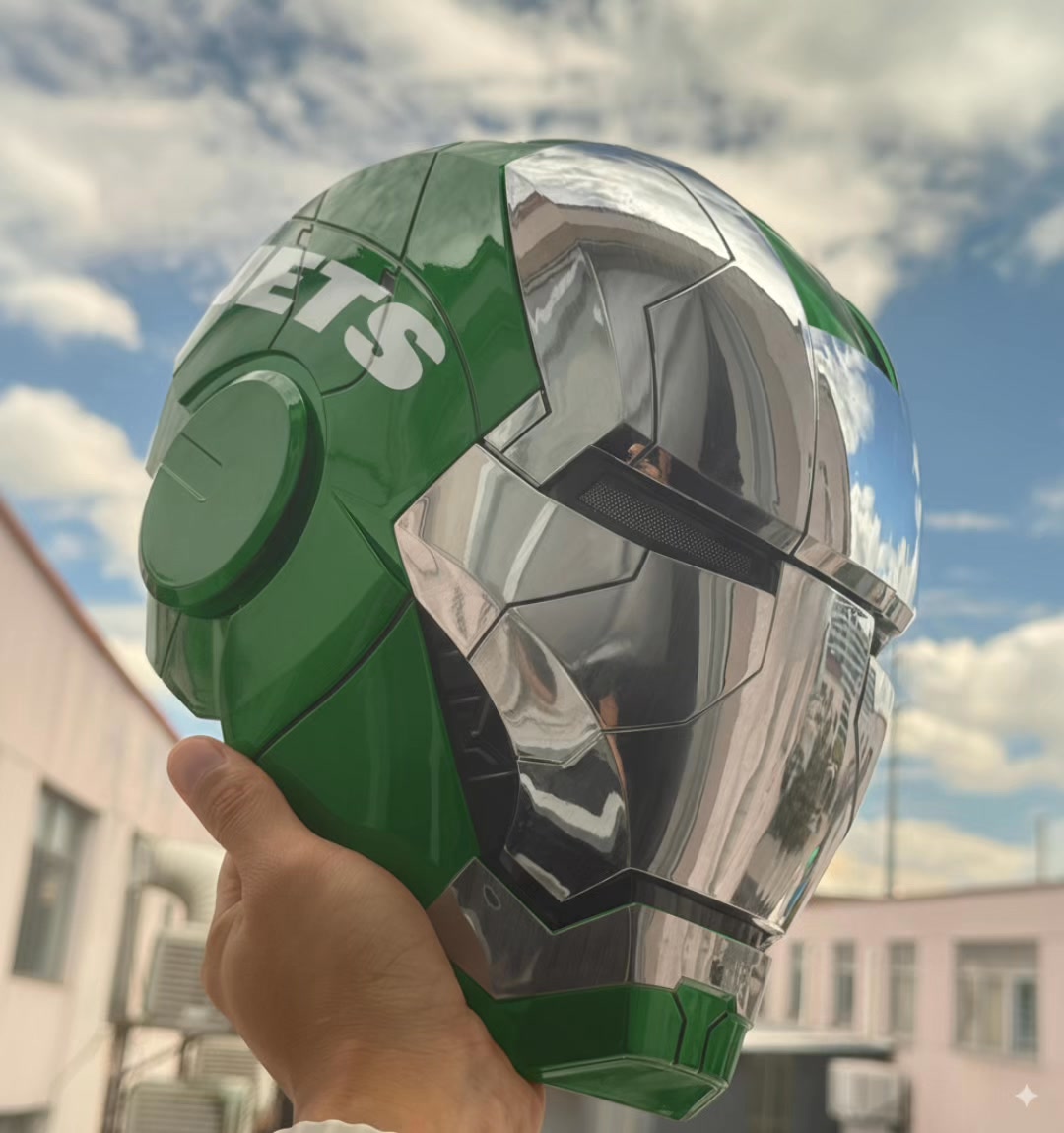 cosplay football helmet NY JETS and Jersey One size fits children ages 5 American Football Helmet - Adult