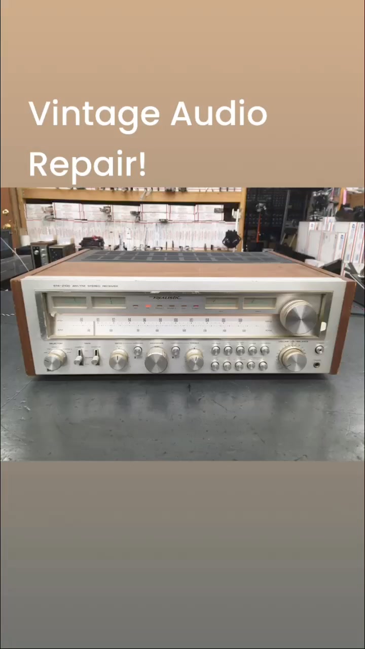 Working on another Vintage Stereo. This one is a REALISTIC STA-150