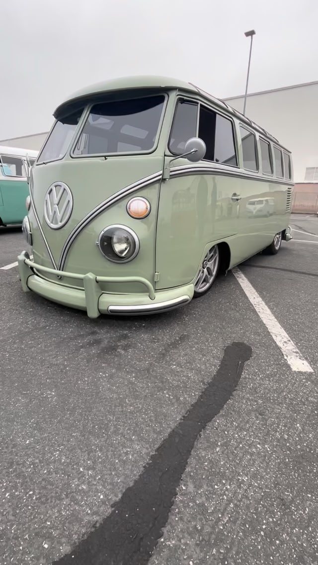 A low and clean 21 window VW Bus #vw #socal #cool | Jeff Higinbotham