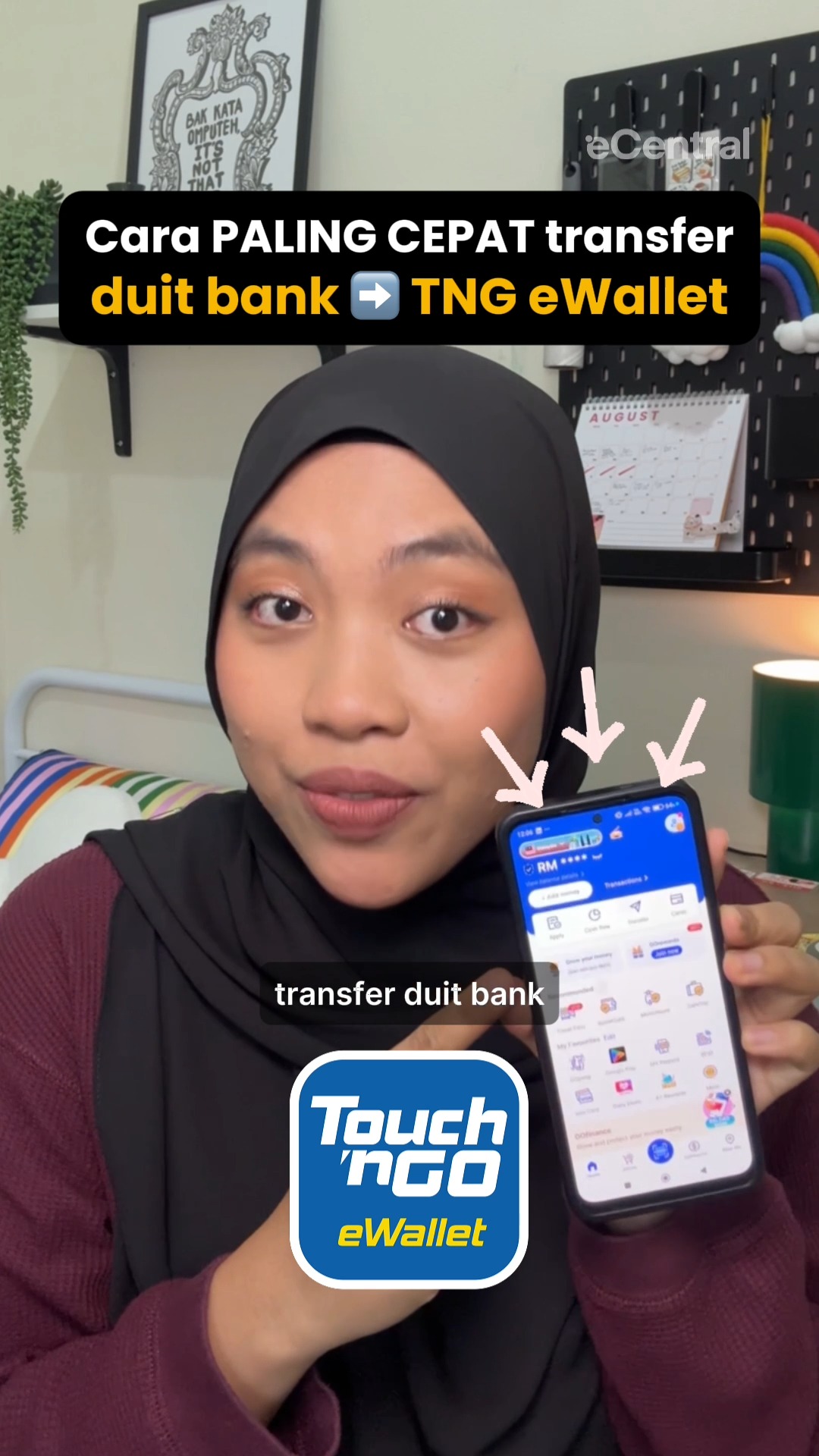 Nak CEPAT transfer duit bank ke TNG eWallet? Ni tutorial paling senang ...