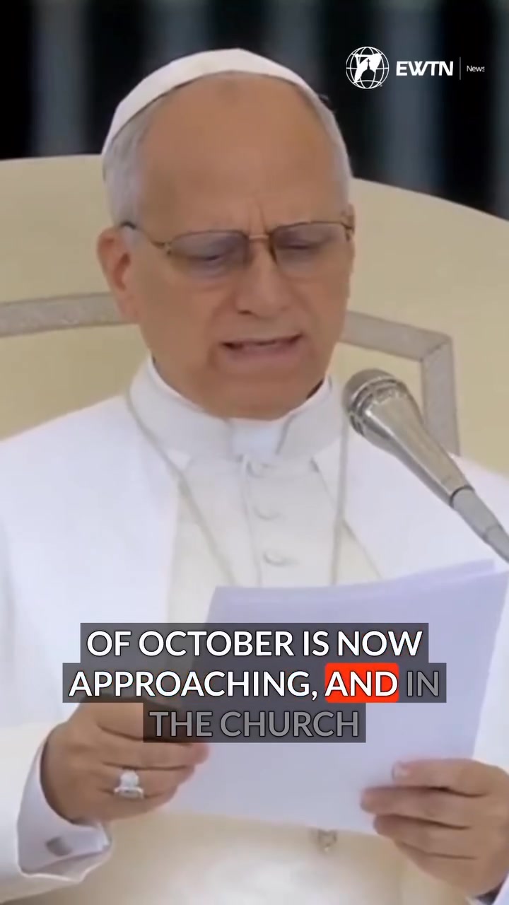 Pope Leo XIV invites everyone to pray the Holy Rosary daily this ...
