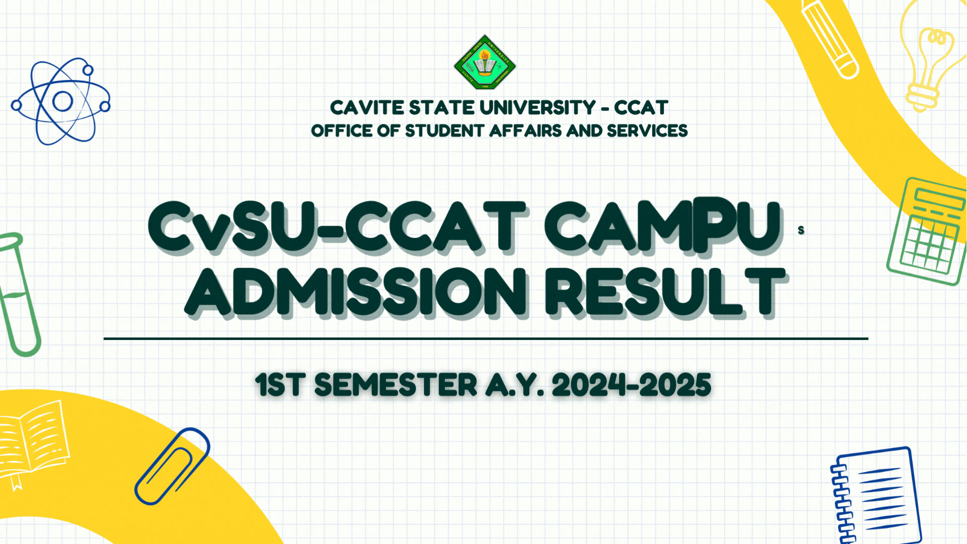🎉🤩... - CvSU - CCAT Office of the Student Affairs and Services | Facebook