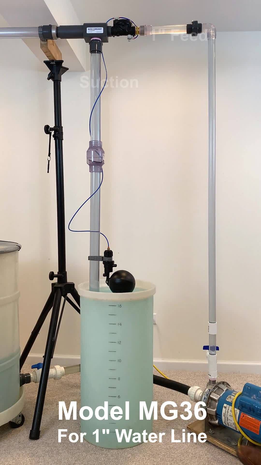 We strongly recommend this product called the water commander as a ...