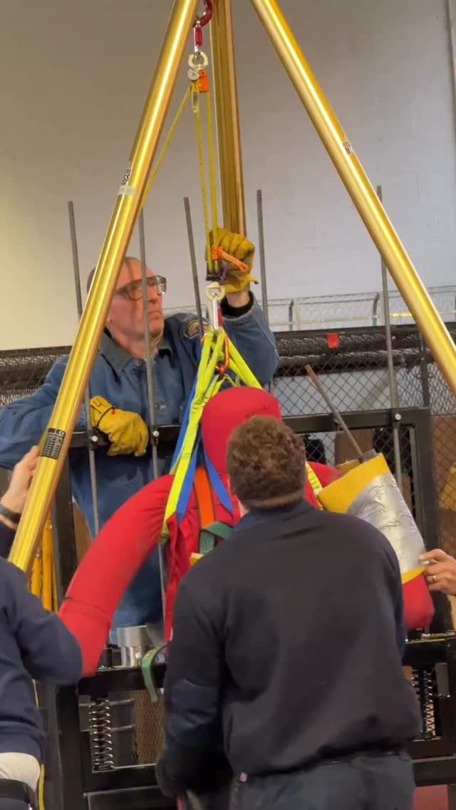 Day 1 of man in machine class for @professionalfirefighterswv The fence ...