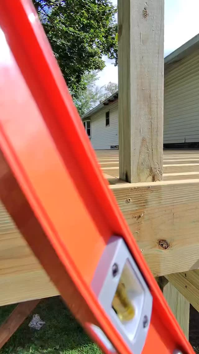 Wobbly railing posts? Not on our decks. 💪 We use @FastenMaster ThruLOK ...