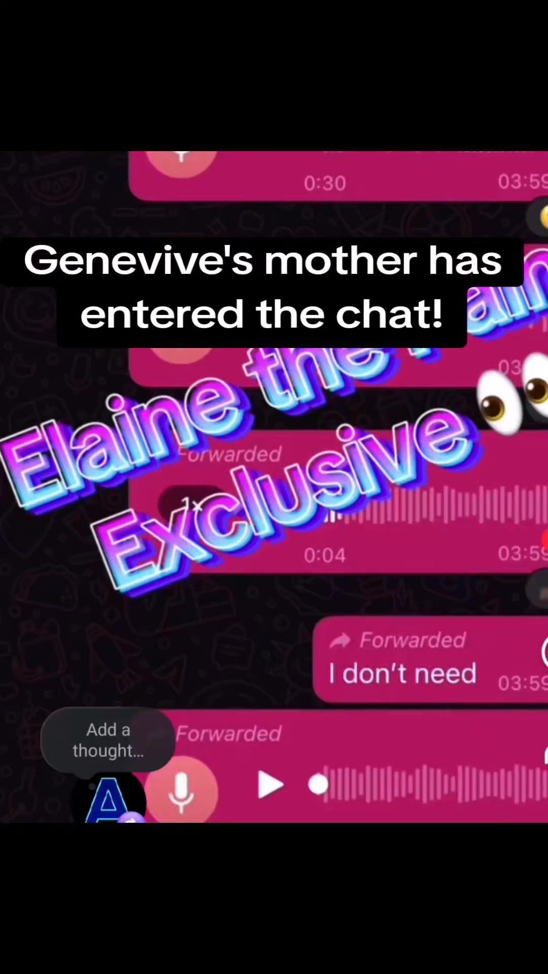 @followers Genevieve’s mother has now entered the conversation and with ...