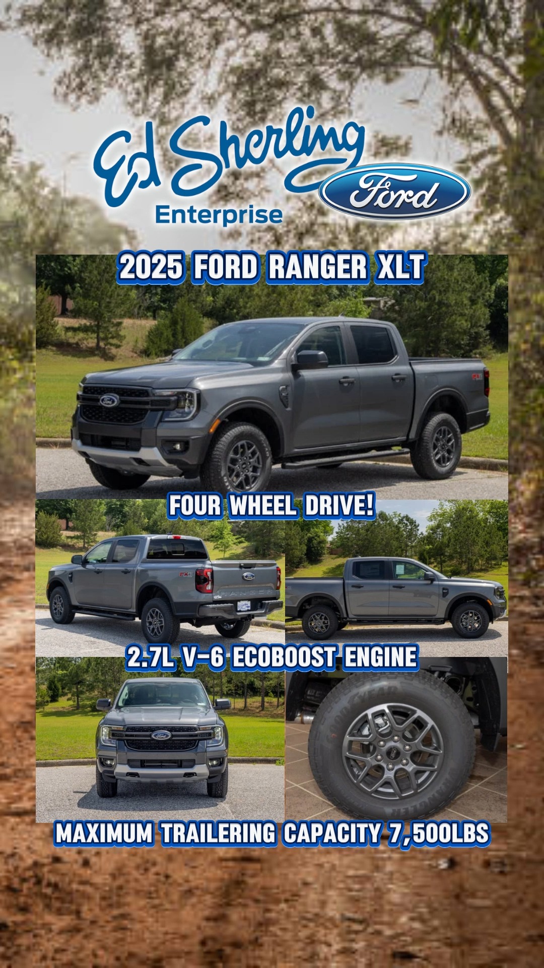 Get ready for power and capability with the 2025 Ford Ranger XLT 4x4 ...
