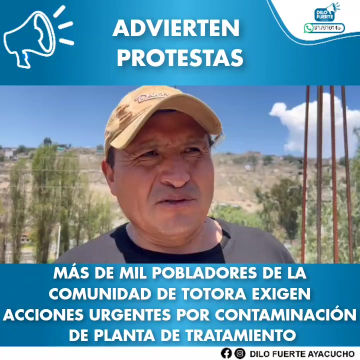 🔴⚠️🔴MÁS DE MIL POBLADORES DE LA COMUNIDAD DE TOTORA EXIGEN ACCIONES ...
