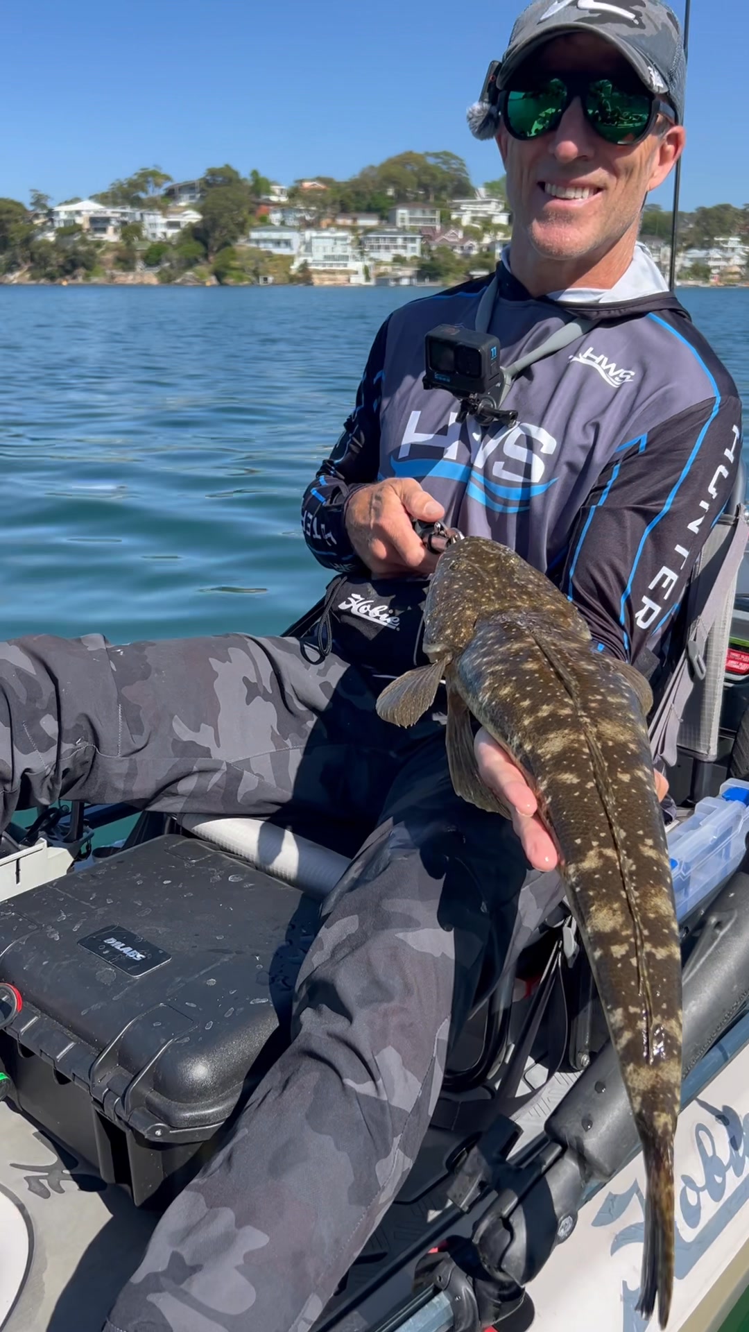 Match the hatch! 🎣 Mick landed this solid 68cm flathead on a small ...