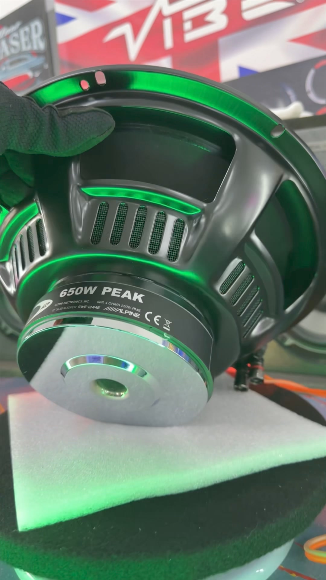 Original #alpine ( Sww-5000 ) Power #Subwoofer Built-in #amplifier