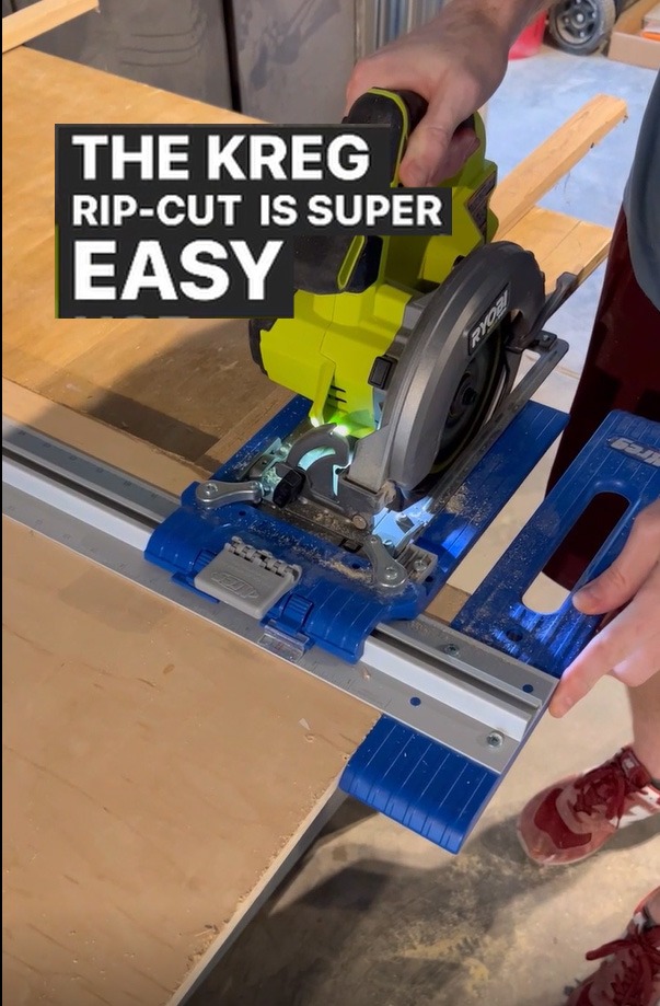 The Kreg® Rip-Cut turns your circular saw into a precision edge-guided ...