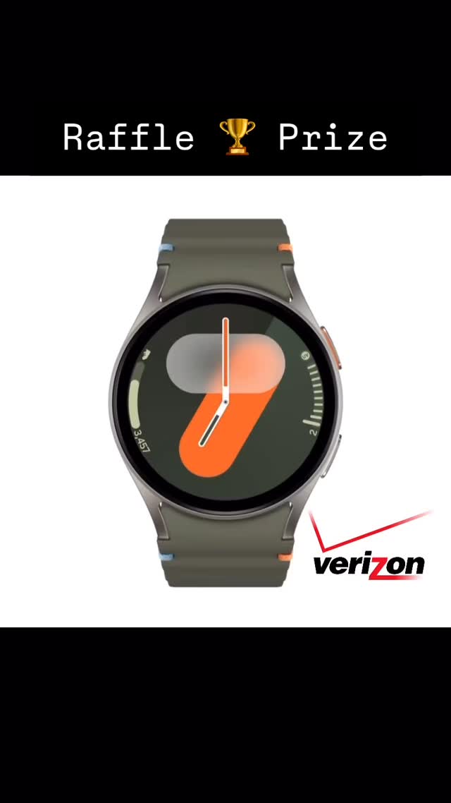 Raffle prize 🏆 Galaxy 7 Watch graciously donated by Meredith @verizon ...